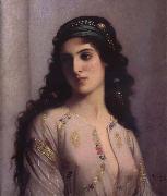 Charles Landelle Jewish Girl in Tangiers USA oil painting artist